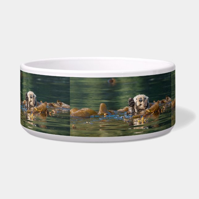 Tigela Lontra do Mar de Onda (Esquerda)