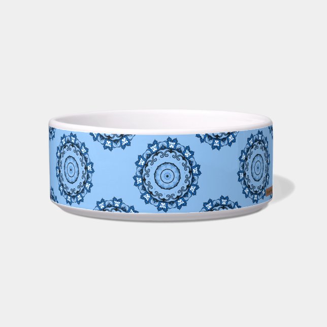 Tigela Lotus Mandala (azul) (Direita)
