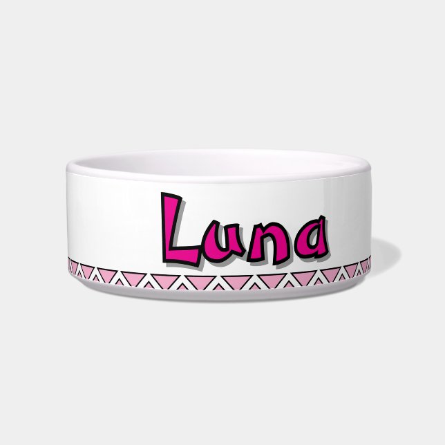TIGELA "LUNA" - PERSONALIZED CERAMIC PET BOWL (Esquerda)