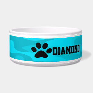 Tigela Luz & camuflagem azul escuro bacia personalizada