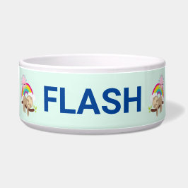 Tigela Luz Preguiçosa Bonita com Sol e Arco-íris