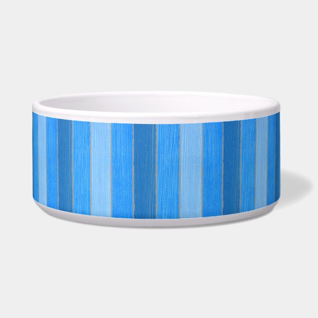 Tigela Madeira de cor azul de estilo náutico (Frente)