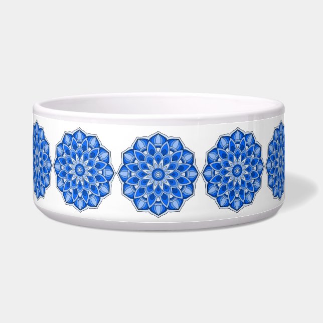 Tigela Mandala em azul (Frente)