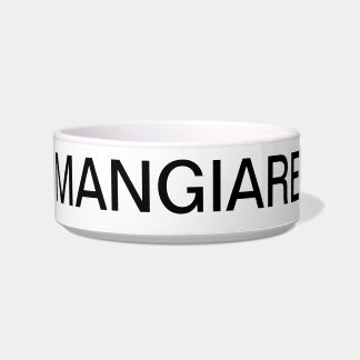 TIGELA "MANGIARE" = COMER EM "ITALIAN PET BOWL"