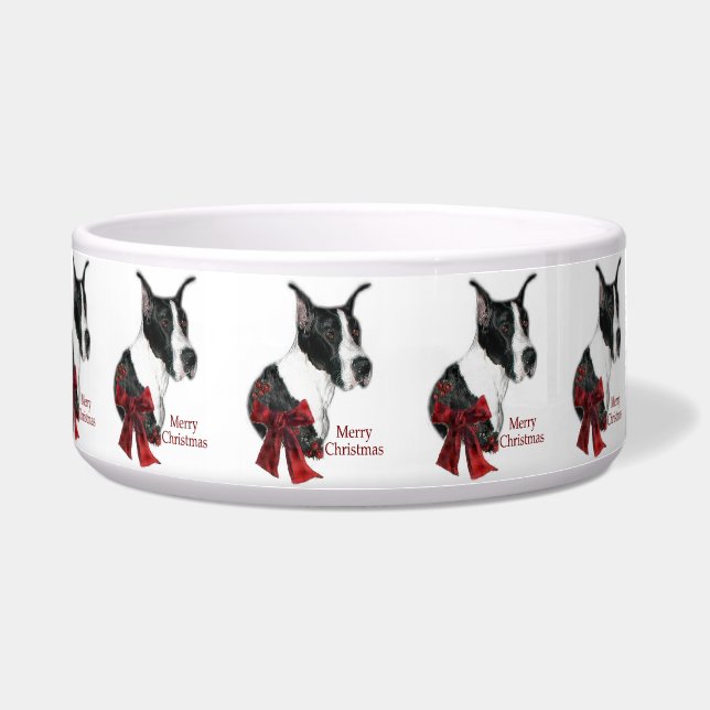 Tigela Mantle Great Dane Christmas (Frente)