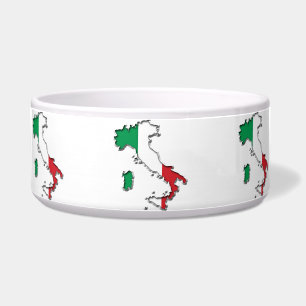 Tigela Mapa da Itália Pet Bowl