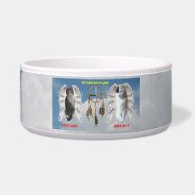 Maravilhosa Anjos Cerâmicos Grande Pet Bowl