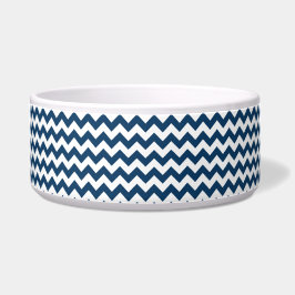 Tigela Marinho Zigzag, Marinho Chevron, Padrão Geométrico