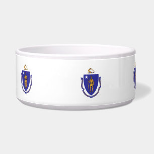 Tigela Massachusetts State Flag Pet Bowl