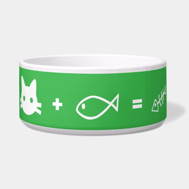 Tigela Matemática de gatos (Frente)