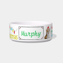 Tigela Média para Gatos Natal "Natal Felpudo"