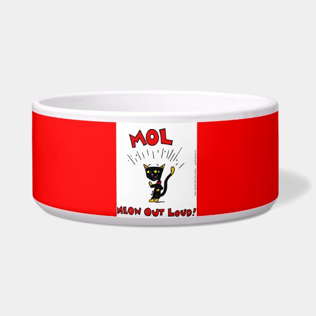 Tigela Mel "MOL: MEOOUT LOUD" Pet Bowl (Frente)