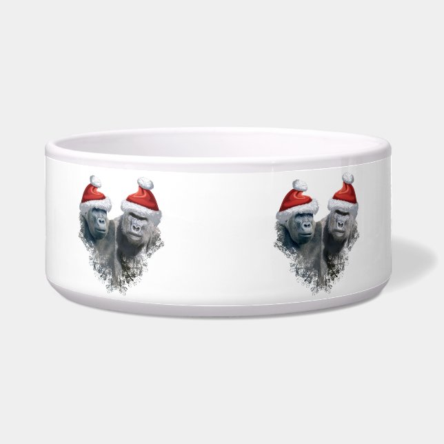 Tigela Merry Gorilla Christmas (Frente)