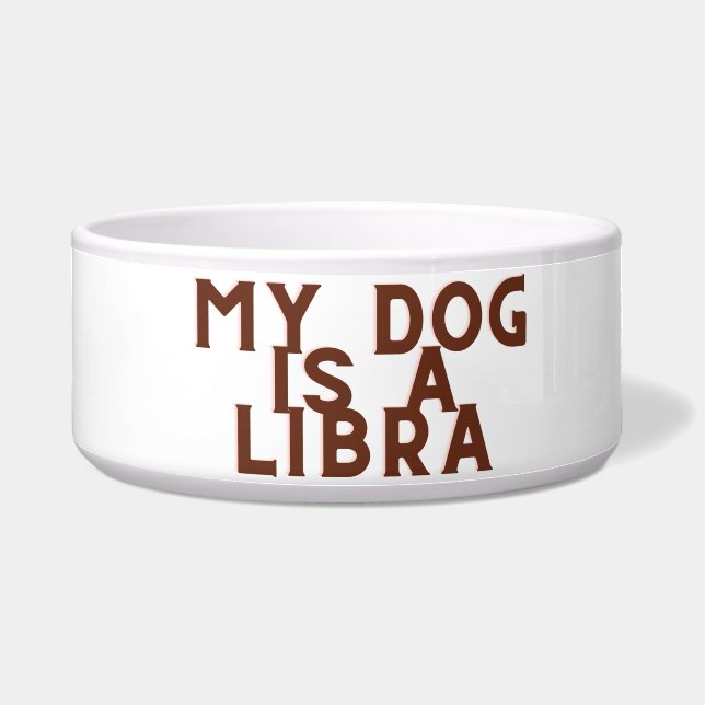 Tigela Meu cachorro é Libra (Frente)
