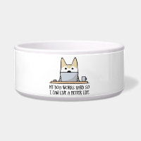 Meu cachorro trabalha duro