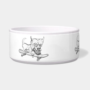 Tigela Meu pequeno Cão Adorável - desenho de lápis