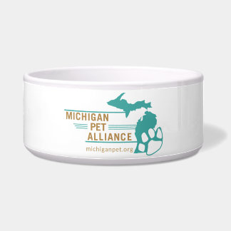 Tigela Michigan Pet Alliance Cerâmica Pet Bowl