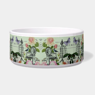 Tigela minhoca vintage moderna borboleta rosa
