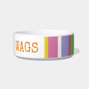 Tigela Modern Strips - Padrão Brilhante Hip Pet NAME