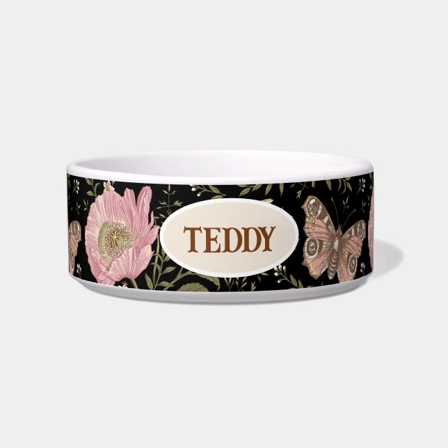 Tigela Modern Trendy Wildflower Floral Monograma Botânico (Frente)