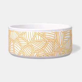 Tigela Mosaico Folha Aleatória Pale Laranja