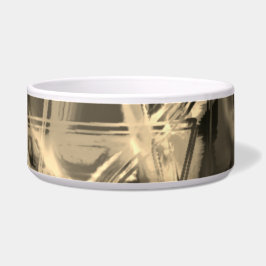 Tigela Muitos quadrados tortos manchados com 'pinceladas'