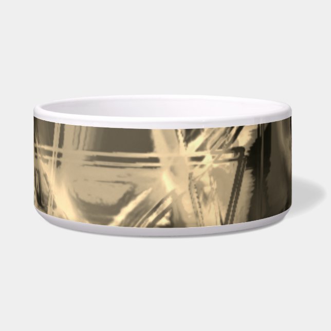 Tigela Muitos quadrados tortos manchados com 'pinceladas' (Frente)