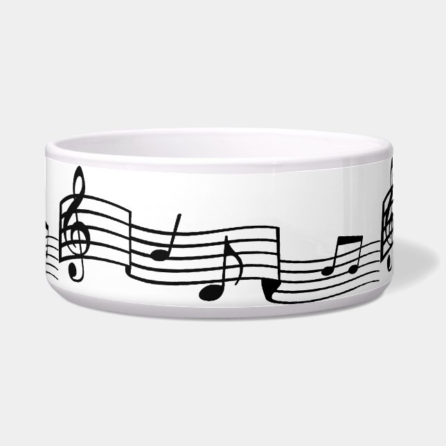 Tigela Music Notes Pet (Frente)
