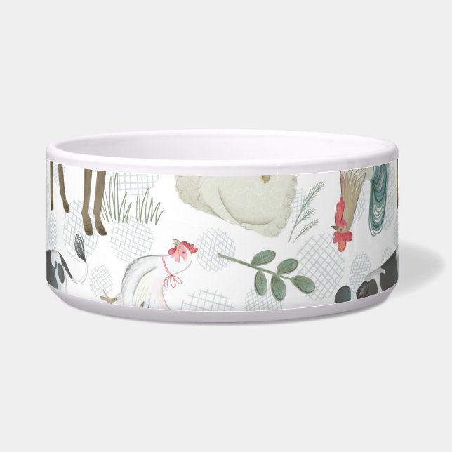 Tigela Na Fazenda Animal Farmhouse Pet (Frente)