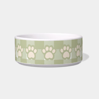 Tigela Na moda Green Gingham pet bowl