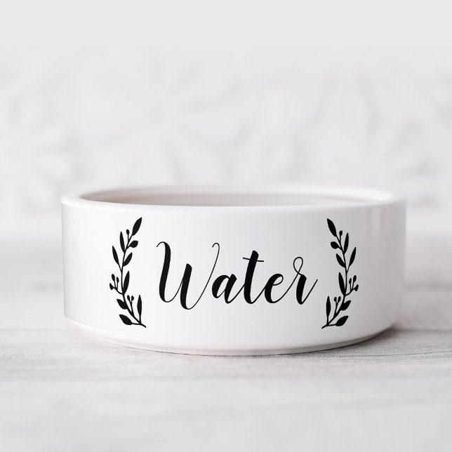 Tigela Na moda Script Dog Water Bowl (Criador carregado)