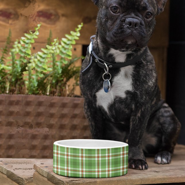 Tigela Natal Fofo Xadrez Rústico de Casa de Campo (Criador carregado)