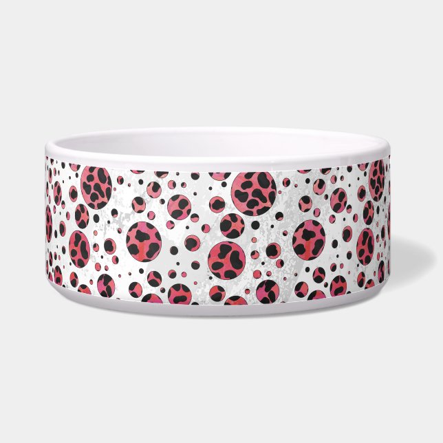 Tigela Negro e Vermelho Dalmáticos com Bolinhas (Direita)