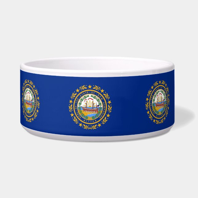 Tigela New Hampshire State Flag Pet Bowl (Esquerda)