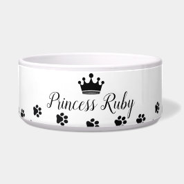 Tigela Nome da Princesa de Estimação
