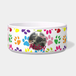 Tigela Nome de animal de estimação personalizado e padrão