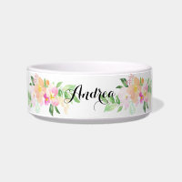 Nome de Pet Personalizado das Flores de Densidade 
