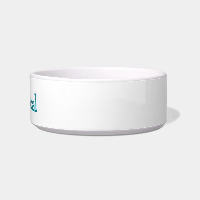 Tigela Nome do gato Siamese customizável (Direita)