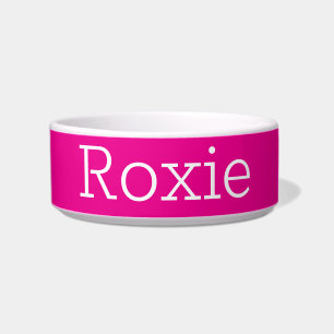 Tigela Nome magenta rosa quente cor-de-rosa-quente retror