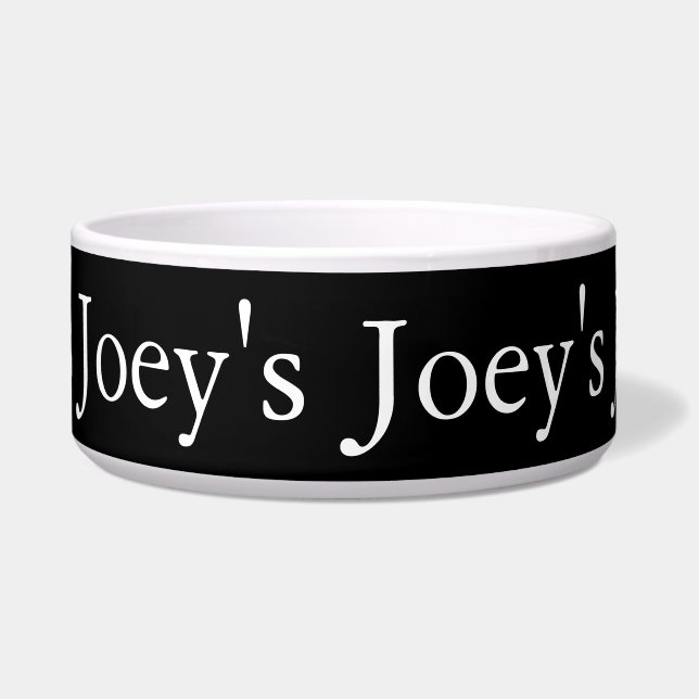 Tigela Nome personalizado Dog Bowl (Frente)