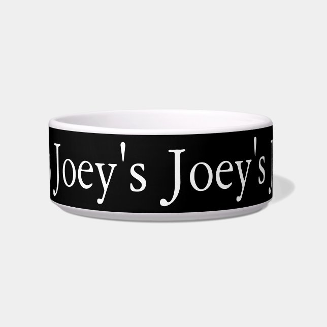 Tigela Nome personalizado Dog Bowl (Frente)