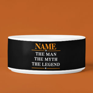 Tigela Nome personalizado o homem o mito a legenda