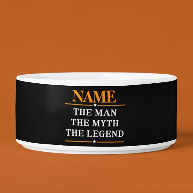 Tigela Nome Personalizado O Homem O Mito A Legenda (Criador carregado)