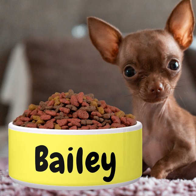 Tigela Nome Personalizado Personalizado Cor Fotográfica P (Custom Personalized Name Photo Art Color Pet Small Bowl)