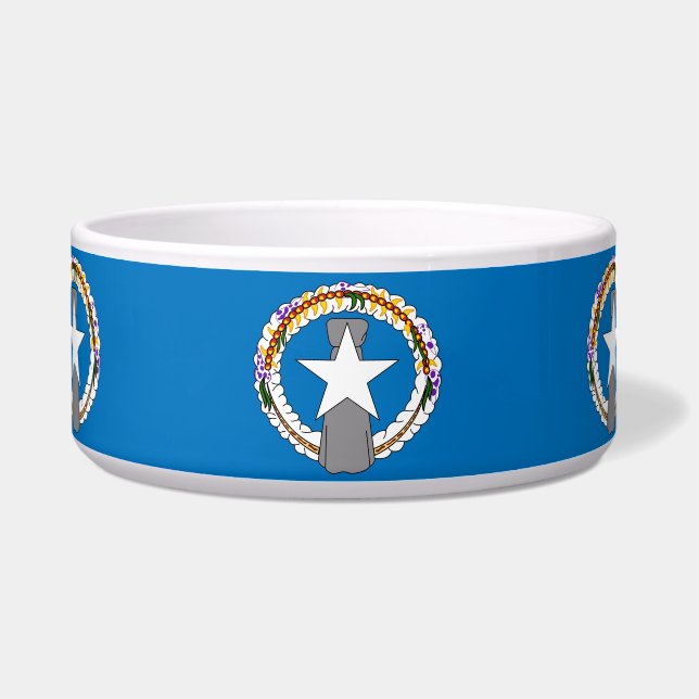 Tigela Norte Mariana Flag Pet Bowl (Frente)