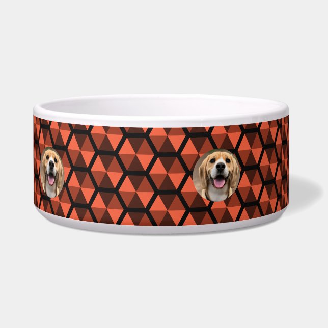 Tigela Novo Gato Monograma Personalizado de Tendência (Direita)