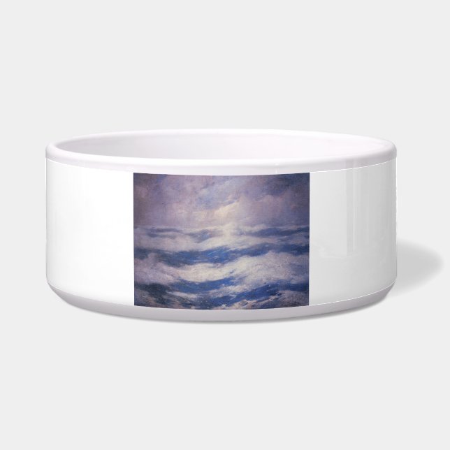 Tigela O céu e o oceano (por Emil Carlsen) (Frente)