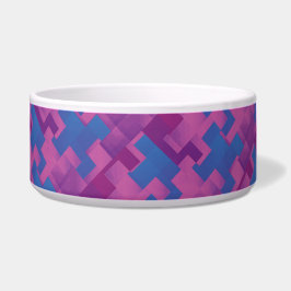 Tigela O quebra-cabeça remenda a bacia do animal de