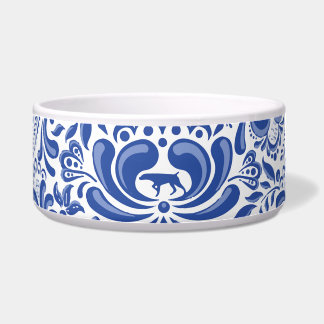 TIGELA O WEIMARANER E BACIA DO ANIMAL DE ESTIMAÇÃO DA