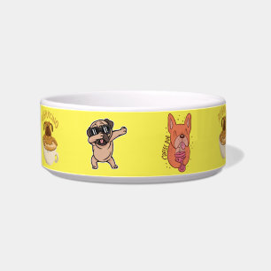 Tigela Óculos de Sol de Pug Engraçado